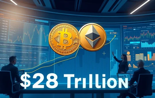 ARK Invest's $28 trillion crypto market forecast for 2030 with Bitcoin and tokenization growth analysis