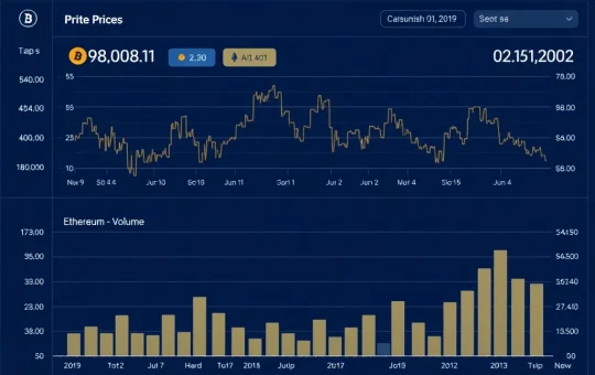 Analysis of crypto market stabilization showing flat price charts alongside low trading volume data.
