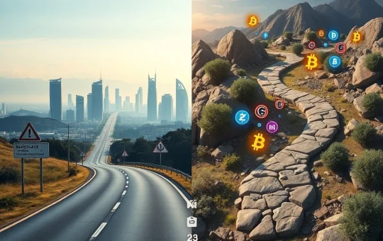 Two divergent paths for cryptocurrency depending on US market structure legislation, illustrating Bitwise's analysis.