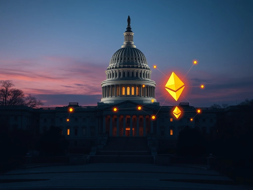 The U.S. Capitol during the critical crypto market structure bill vote, symbolizing a regulatory watershed moment.