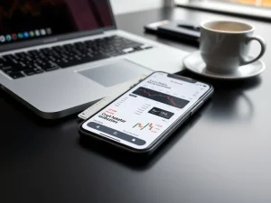 Crypto News Insights iOS app displaying cryptocurrency market data after service restoration.