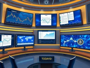 Breaking cryptocurrency news coverage showing regulatory developments and market movements