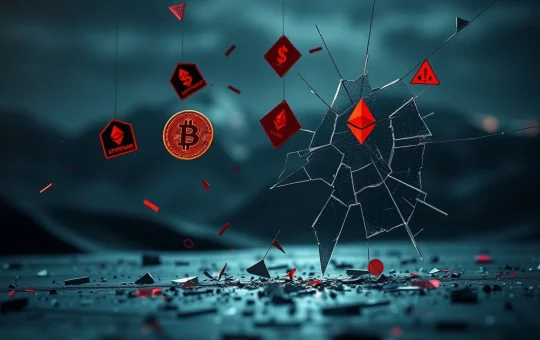 Graphic representing the $17 billion in cryptocurrency scam losses and the surge in digital impersonation fraud.