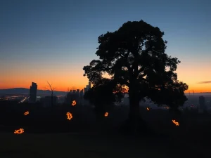 Visual metaphor for crypto treasury consolidation showing dominant corporate holders absorbing smaller competitors.