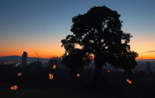 Visual metaphor for crypto treasury consolidation showing dominant corporate holders absorbing smaller competitors.