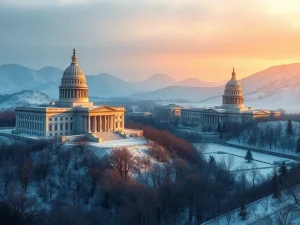 Crypto winter regulation crossroads showing legislative impact on digital asset markets