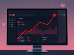 Analyst chart showing the dramatic collapse of crypto YouTube views to a five-year low