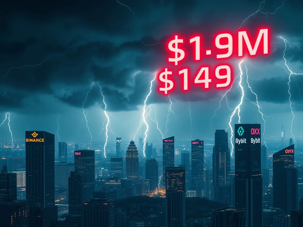 Analysis of the $149 million cryptocurrency futures liquidation event and its market impact.