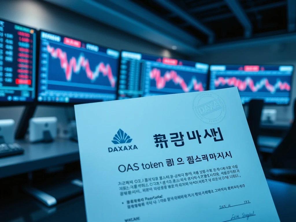 DAXA issues an investment warning for the Oasys OAS gaming blockchain token in South Korea.