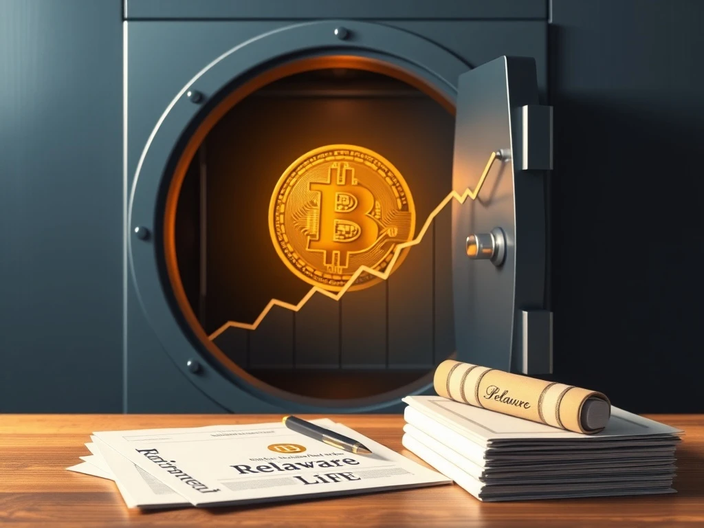 Delaware Life integrates Bitcoin into retirement annuities via BlackRock's ETF for secure portfolio growth.