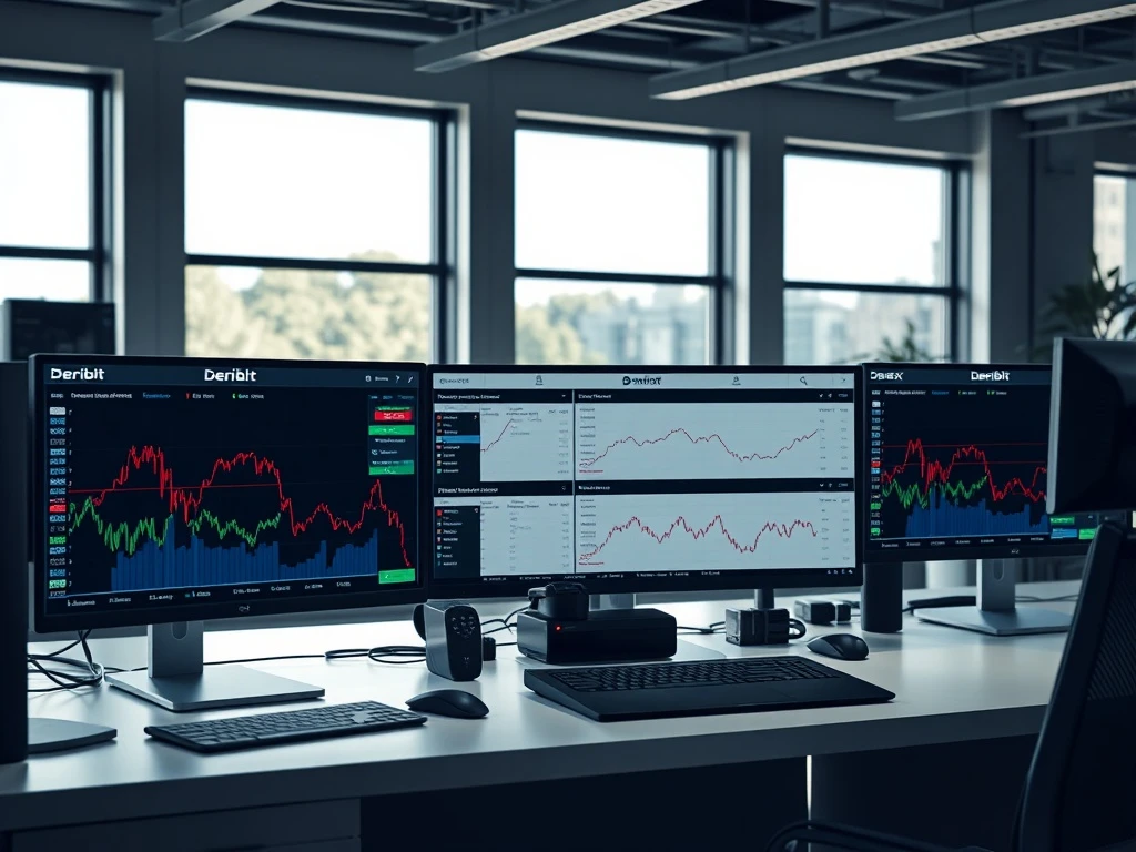 Deribit exchange platform interface showing AVAX and TRX options trading for cryptocurrency derivatives
