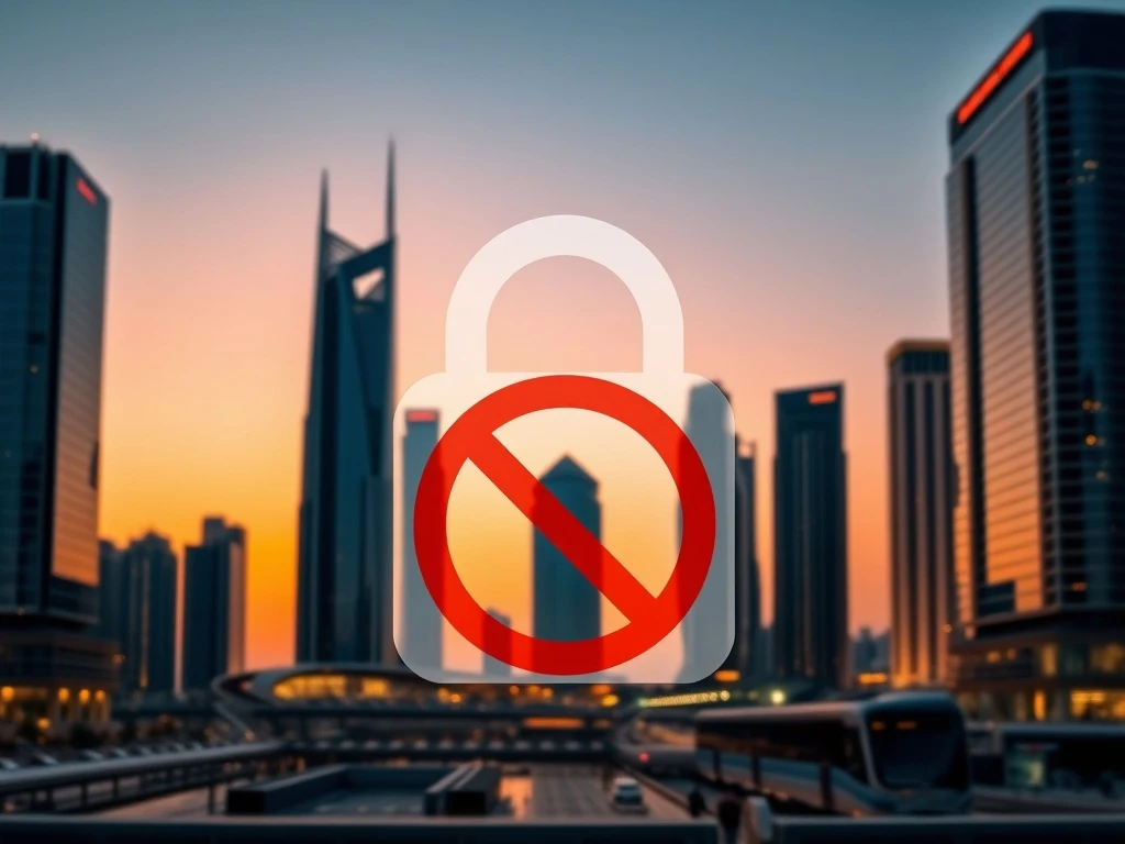 Dubai DIFC skyline symbolizing the major privacy token ban and regulatory shift in cryptocurrency.