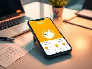 Such DOGE payment app interface on smartphone enabling Dogecoin transactions for businesses