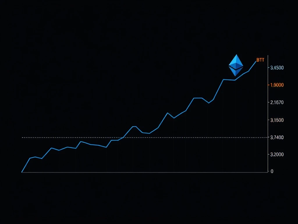 Analysis of the ETH/BTC ratio chart showing potential cryptocurrency market shift in 2025