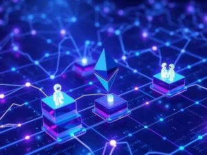 Ethereum blockchain network integrating with artificial intelligence agents through the new ERC-8004 standard