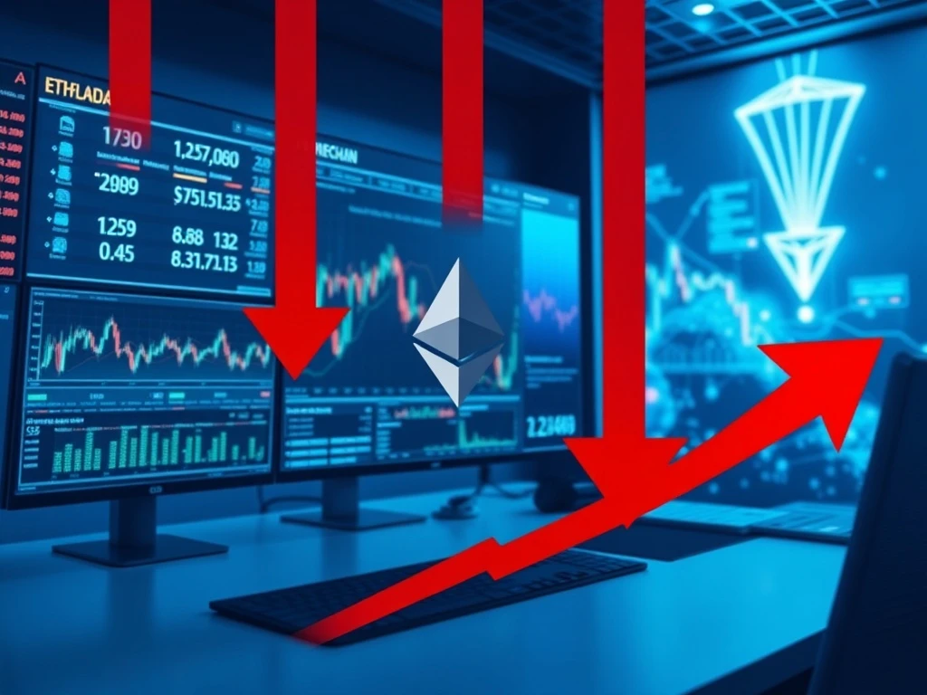 Analysis of Ethereum ETF outflows showing investor withdrawals from major funds.