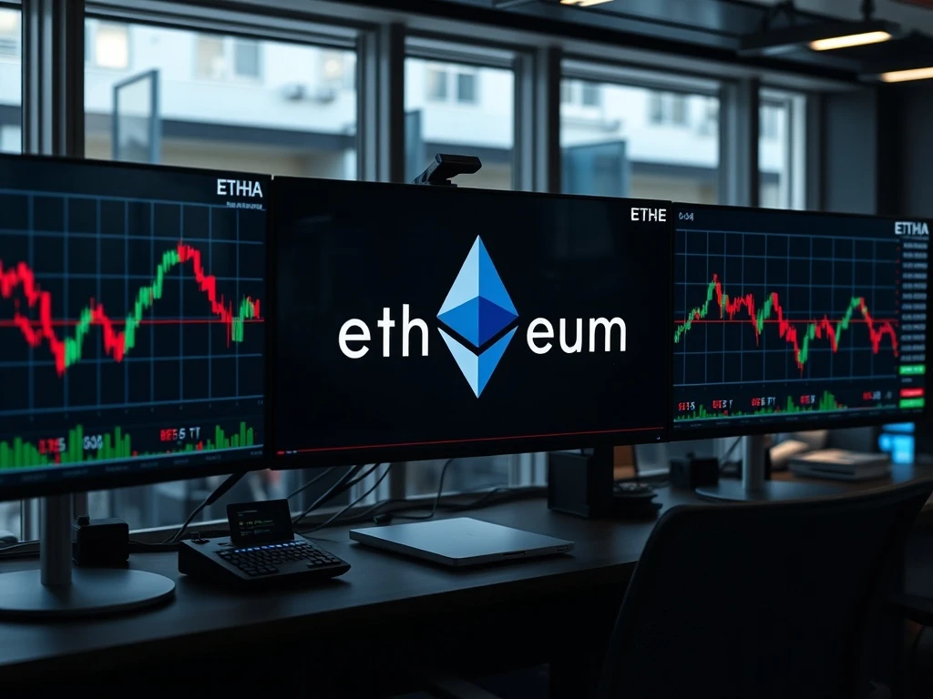 Ethereum ETF outflows trend showing declining investment in cryptocurrency funds