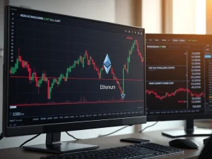 Ethereum head and shoulders pattern analysis showing potential price decline to $2,300