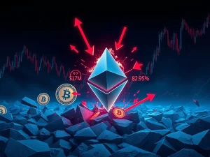 Ethereum leads $269 million in cryptocurrency market liquidations causing major volatility.