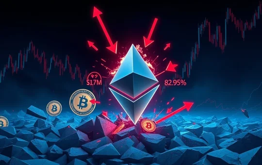 Ethereum leads $269 million in cryptocurrency market liquidations causing major volatility.