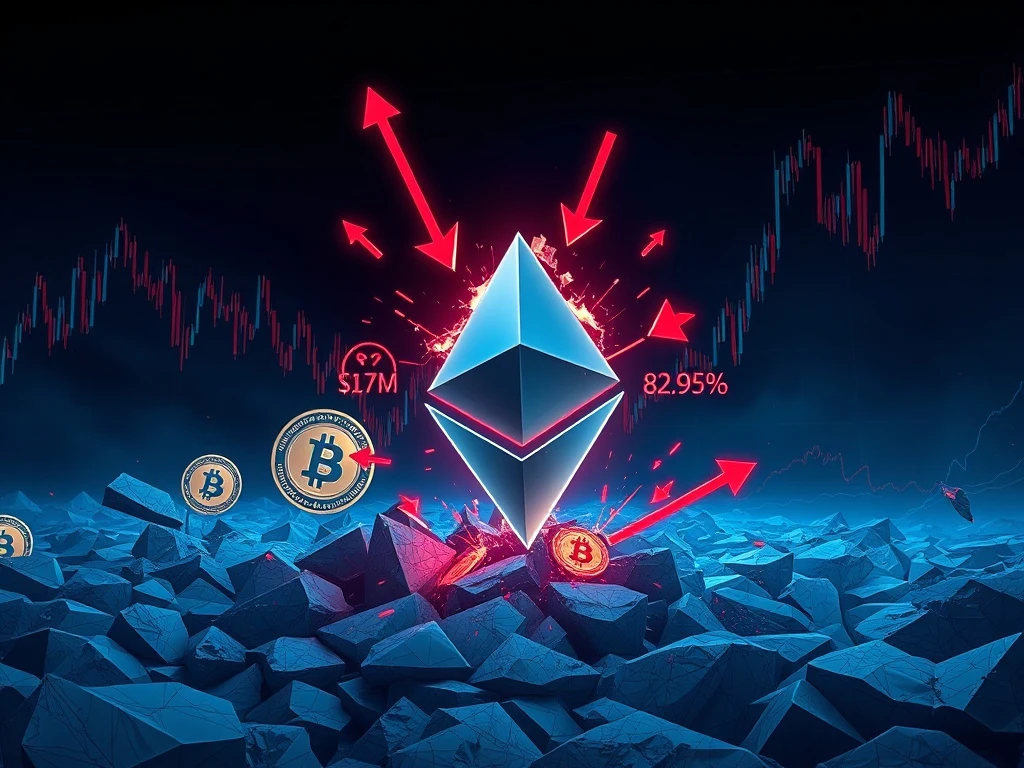 Ethereum leads $269 million in cryptocurrency market liquidations causing major volatility.