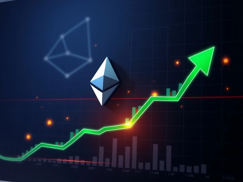 Ethereum price chart showing net taker volume buy signal indicating market shift