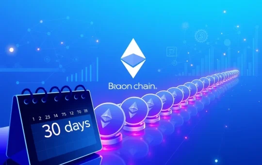 Visualization of the record-high Ethereum staking queue causing validator activation delays