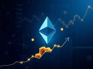 Institutional Ethereum staking strategy generating yield through blockchain technology