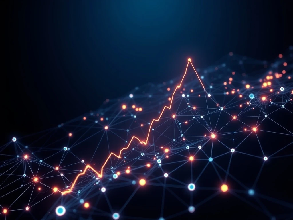 Visualization of the 2025 Ethereum network growth and record wallet creation surge