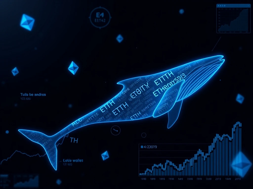 Ethereum whale accumulation analysis showing strategic blockchain transactions and market data patterns