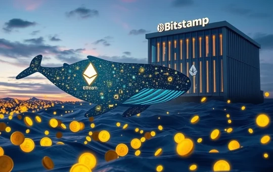 Ethereum whale completes strategic profit-taking by depositing millions to Bitstamp exchange.