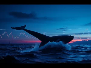 An Ethereum whale's massive leveraged long position after years of dormancy impacts market analysis.