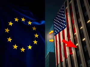 Europe's $10.4 trillion investment in US assets faces divestment risk amid trade tensions, threatening Wall Street stability.