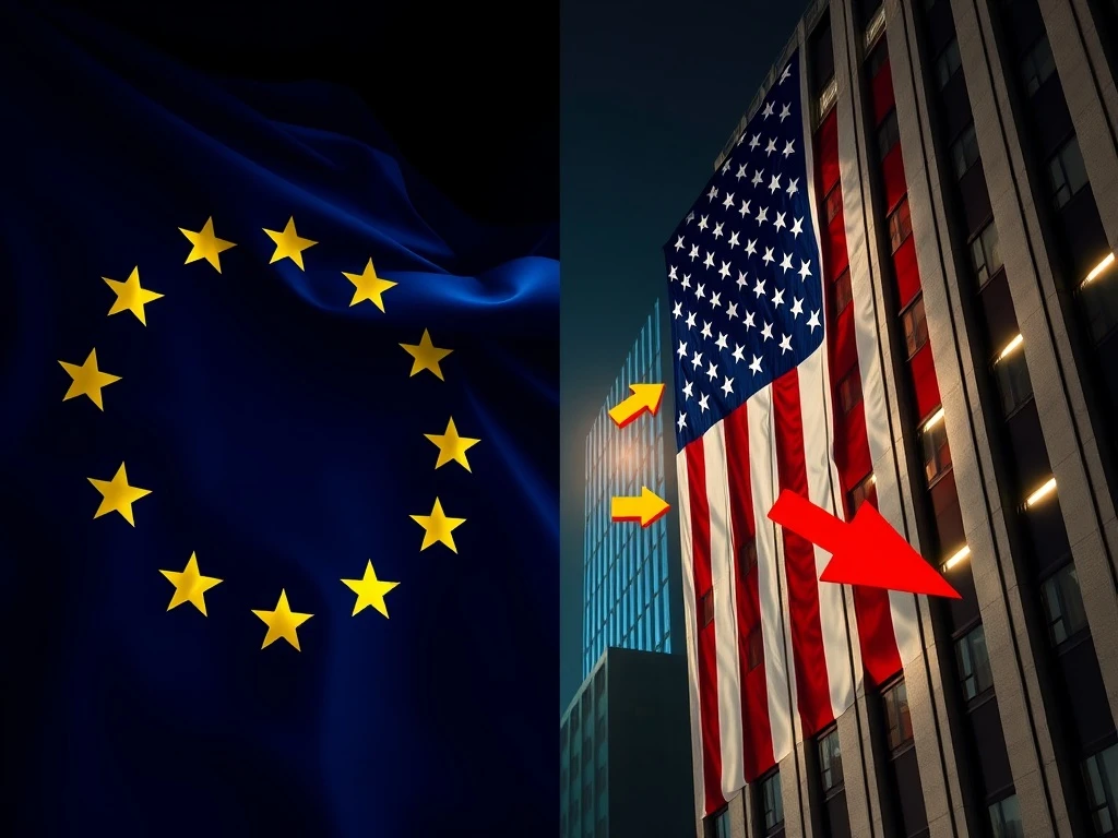 Europe's $10.4 trillion investment in US assets faces divestment risk amid trade tensions, threatening Wall Street stability.