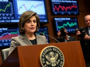 Federal Reserve Governor Nellie Miran discussing interest rate cuts and labor market protection