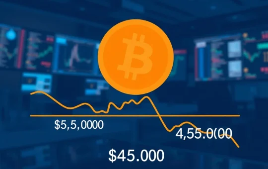 Bitcoin price chart analysis showing critical support levels at $65,000 and $45,000 according to Fidelity's power law model