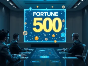 Fortune 500 companies adopting cryptocurrency and blockchain technology for corporate finance strategies