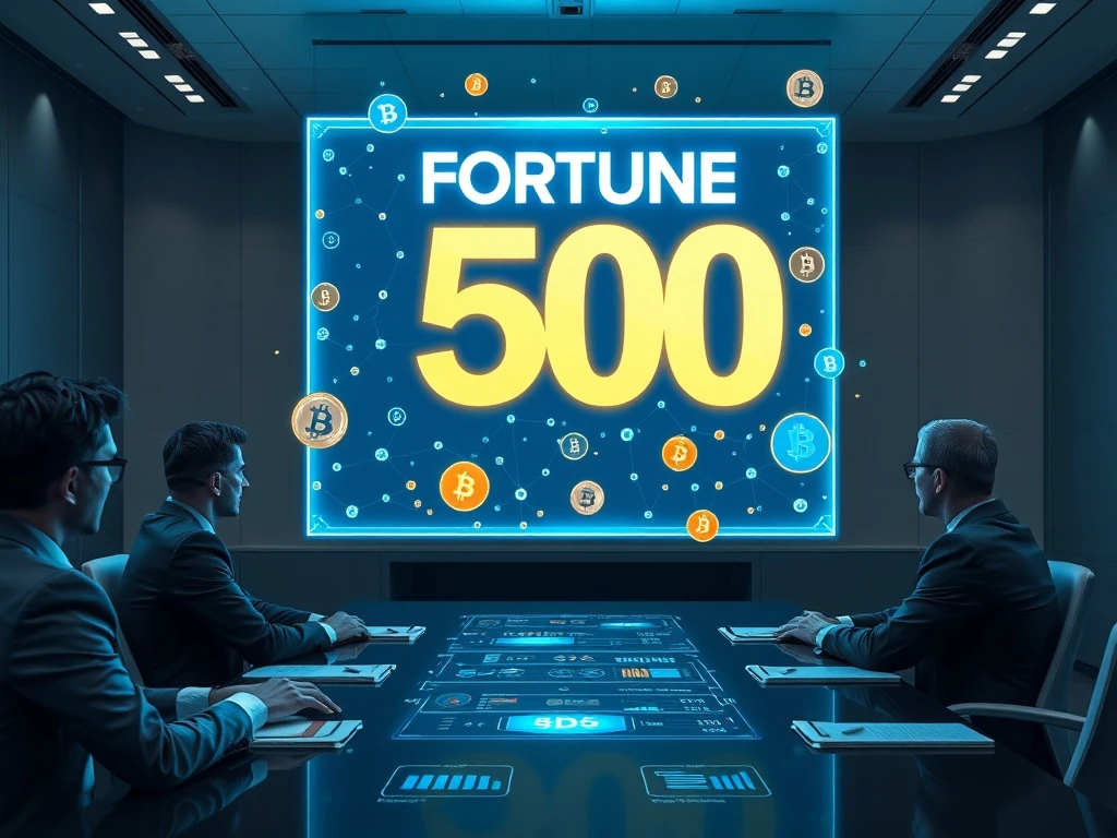 Fortune 500 companies adopting cryptocurrency and blockchain technology for corporate finance strategies