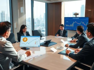 South Korea's FSC discussing corporate digital asset investment regulations in Seoul financial district