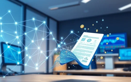 Visualization of a $75 million tokenized collateralized loan obligation on the Avalanche blockchain for institutional finance.