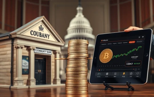 Community banks versus crypto exchanges over the GENIUS Act stablecoin loophole and local lending threat.