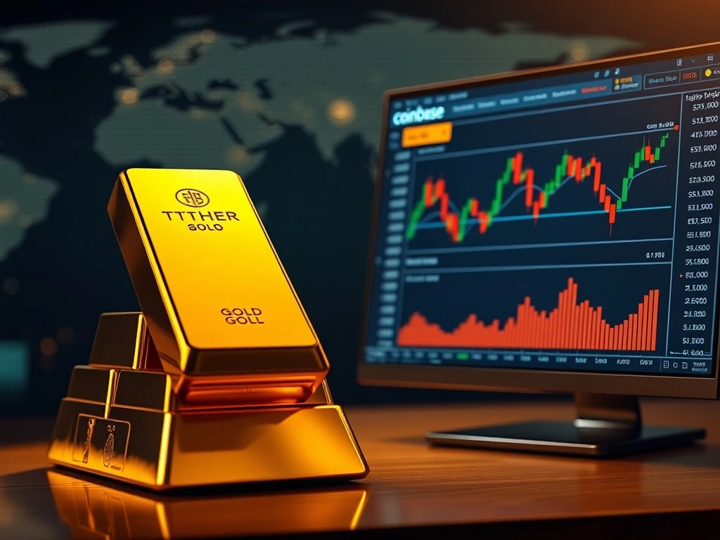 Gold price surge analysis comparing Tether's physical bullion strategy to Coinbase's futures trading platform.
