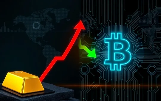 Gold price reaches record high while Bitcoin declines during geopolitical market uncertainty