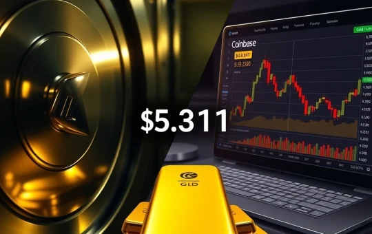 Strategic divergence between Tether physical gold and Coinbase derivatives as gold price hits record high.