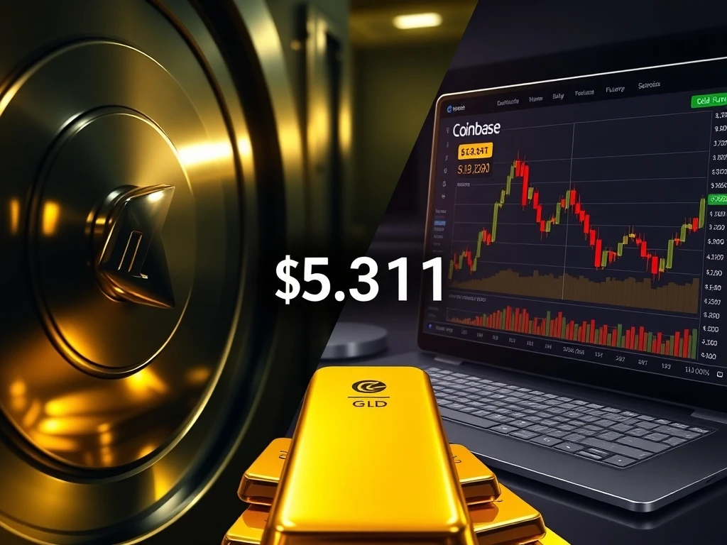 Strategic divergence between Tether physical gold and Coinbase derivatives as gold price hits record high.