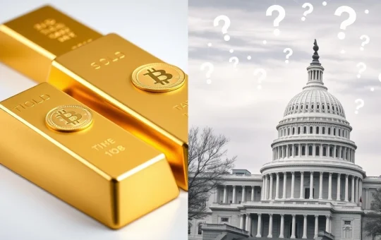 Gold price surge and US regulatory confusion as key crypto market variables affecting 2025 investments