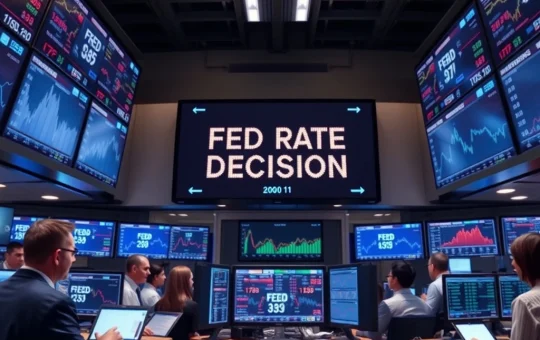 Goldman Sachs Federal Reserve rate cut forecast analysis on financial trading floor monitors