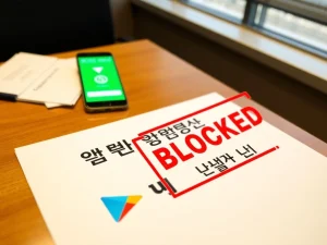 Analysis of Google Play's overseas crypto app block impact on South Korean Android users and exchanges.