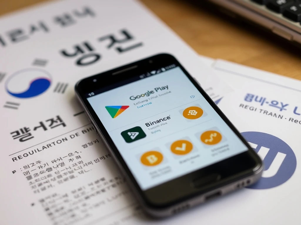 Google Play Store displays unregistered crypto exchange apps despite South Korea's FIU delisting order.