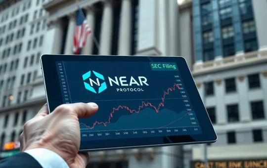Conceptual image representing Grayscale's filing to convert the NEAR Protocol Trust into an ETF on the NYSE Arca.